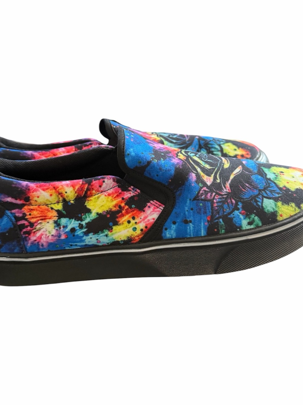RAAD Size 12 Bright Colorful Skate Style Slip On Shoes  NWOT